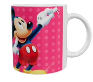 Mickey Mouse Keramik-Tasse – Pink (330 ml)