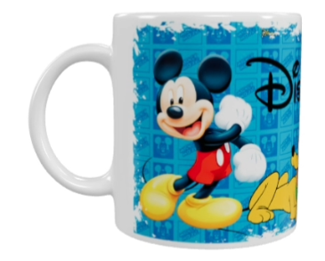 Mickey Mouse Keramik-Tasse – Blau (330 ml)