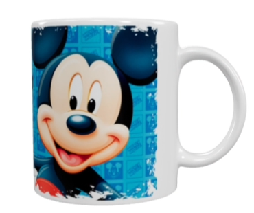 Mickey Mouse Keramik-Tasse – Blau (330 ml)