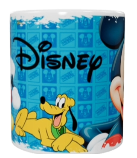 Mickey Mouse Keramik-Tasse – Blau (330 ml)