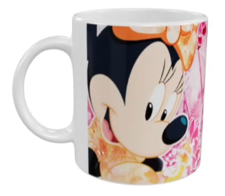 Mickey Maus Keramik-Tasse – Pink (330 ml)