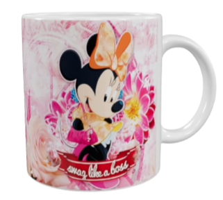 Mickey Maus Keramik-Tasse – Pink (330 ml)