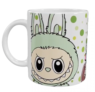 Labubu Keramik-Tasse – Buntes Charakter-Design (330 ml)