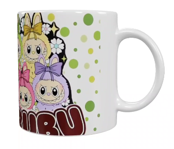 Labubu Keramik-Tasse – Buntes Charakter-Design (330 ml)