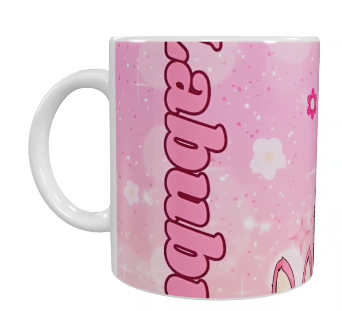 Labubu Keramik-Tasse – Rosa (330 ml)