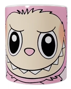 Labubu Keramik-Tasse – Rosa (330 ml)