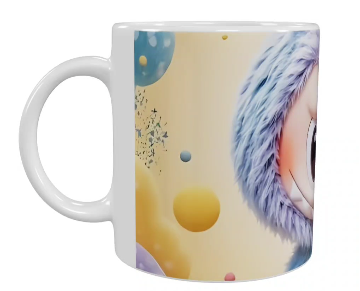 Labubu Keramik-Tasse – Buntes Motiv (330 ml)