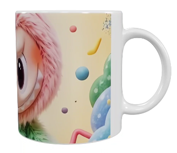 Labubu Keramik-Tasse – Buntes Motiv (330 ml)