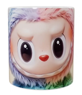 Labubu Keramik-Tasse – Buntes Motiv (330 ml)