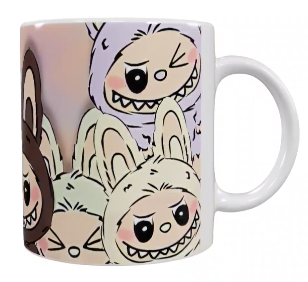 Labubu Keramik-Tasse – Buntes Charakterdesign (330 ml)