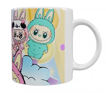 Labubu Keramik-Tasse – Buntes Charakterdesign (330 ml)