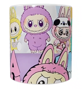 Labubu Keramik-Tasse – Buntes Charakterdesign (330 ml)