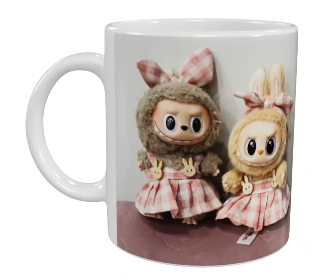 Labubu Keramik-Tasse – Niedliches Puppen-Duo (330 ml)
