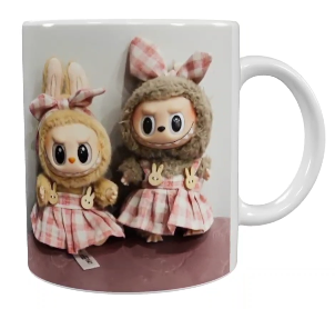 Labubu Keramik-Tasse – Niedliches Puppen-Duo (330 ml)