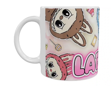 Labubu Keramik-Tasse – Buntes Motiv (330 ml)