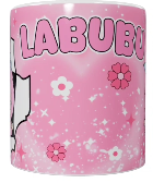 Labubu Keramik-Tasse – Rosa (330 ml)