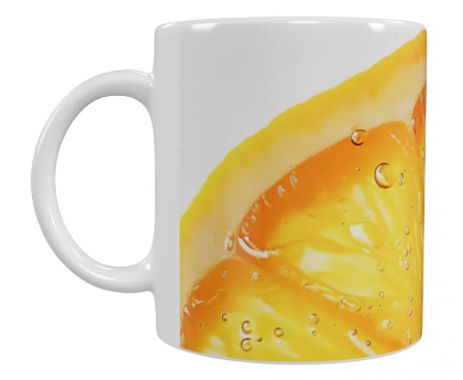 Früchte Keramik-Tasse – Orange/Zitrus (330 ml)