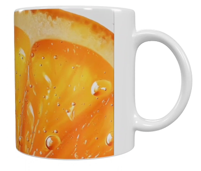 Früchte Keramik-Tasse – Orange/Zitrus (330 ml)