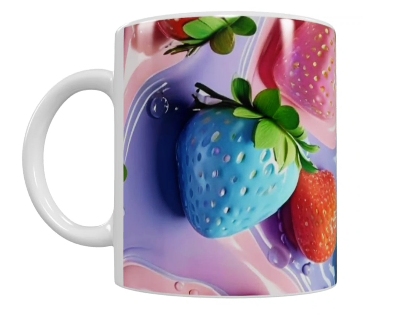 Früchte Keramik-Tasse – Bunte Beeren (330 ml)