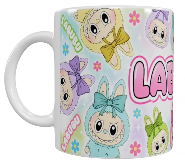 Labubu Keramik-Tasse – Buntes Motiv (330 ml)
