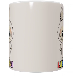 Labubu Keramik-Tasse – Creme (330 ml)
