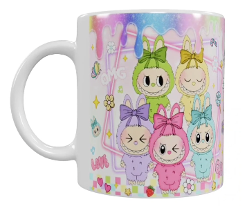 Labubu Keramik-Tasse – Pastell Design (330 ml)