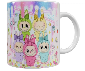 Labubu Keramik-Tasse – Pastell Design (330 ml)