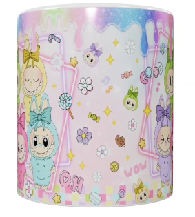 Labubu Keramik-Tasse – Pastell Design (330 ml)