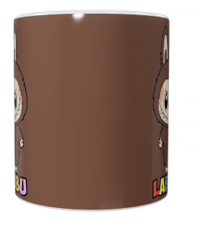 Labubu Keramik-Tasse – Braun (330 ml)