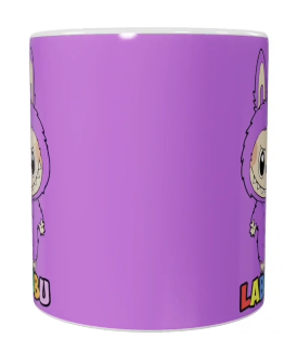 Labubu Keramik-Tasse – Lila (330 ml)