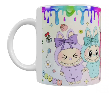 Labubu Keramik-Tasse – Buntes Design (330 ml)
