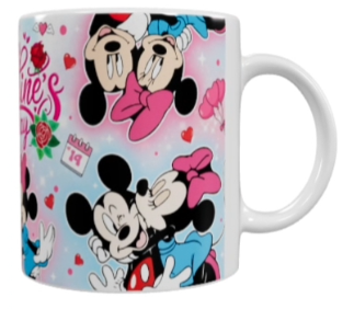 Valentinstags Keramik-Tasse – Mickey & Minnie (330 ml)