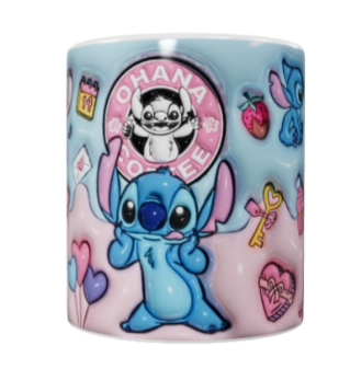 Ohana Coffee Keramik-Tasse – Valentinstag Edition (330 ml)