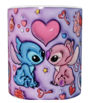 Valentinstag Keramik-Tasse – Lilo & Stitch (330 ml)