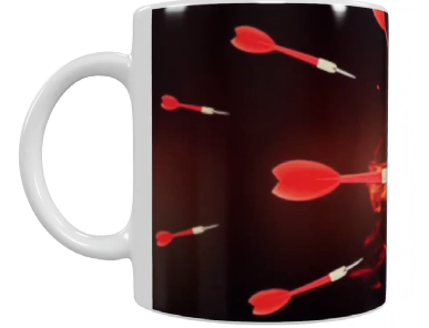 Vereins Keramik-Tasse – Darts (330 ml)