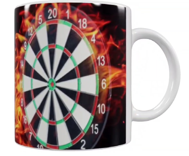 Vereins Keramik-Tasse – Darts (330 ml)