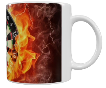 Vereins-Tasse – Dartmotiv (330 ml)