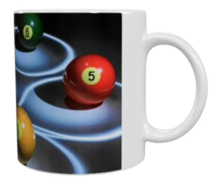 Vereins Keramik-Tasse – Pool-Billard (330 ml)
