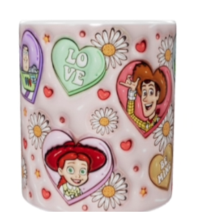 Toy Story Keramik-Tasse – Valentinstag (330 ml)
