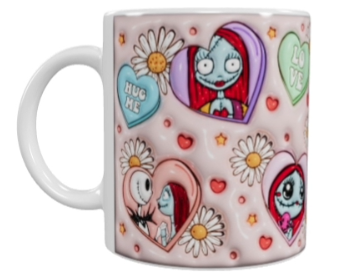 Valentinstasse aus Keramik – Rosa (330 ml)