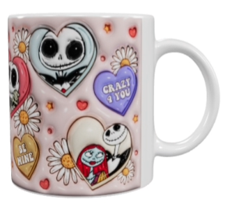 Valentinstasse aus Keramik – Rosa (330 ml)