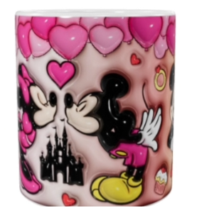 Mickey & Minnie Valentinstasse – Rosa (330 ml)