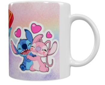 Stitch Keramik-Tasse – Pastell Design (330 ml)