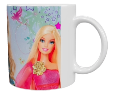 Barbie Keramik-Tasse – Prinzessinnen-Design (330 ml)