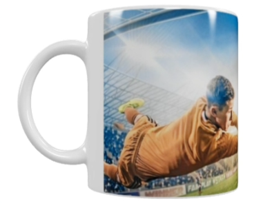 Fußball Keramik-Tasse – Stadion-Action (330 ml)