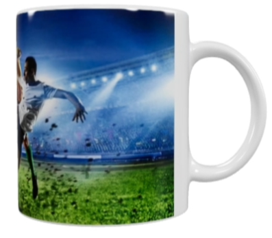 Fußball Keramik-Tasse – Stadion-Motiv (330 ml)