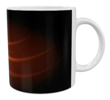 Fußball Keramik-Tasse – Dynamisches Ballmotiv (330 ml)