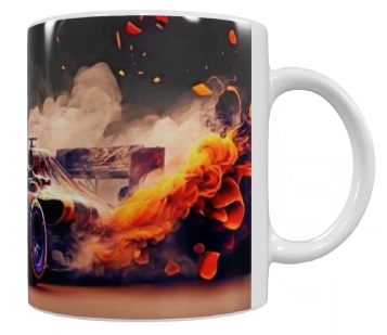 Auto Keramik-Tasse – Rennwagen (330 ml)