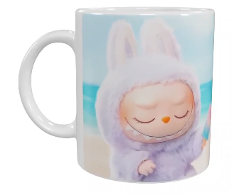 Labubu Keramik-Tasse – Lila (330 ml)