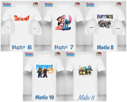 T-Shirts mit Motivauswahl Angebote